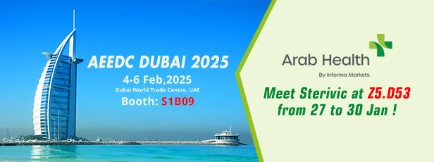 Meet Sterivic at Z5, D53 at ARAB HEALTH 2025 and S1B09 AEEDC 2025